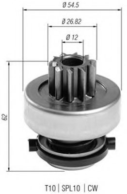 MAGNETI MARELLI 940113020398 Pinion, starter